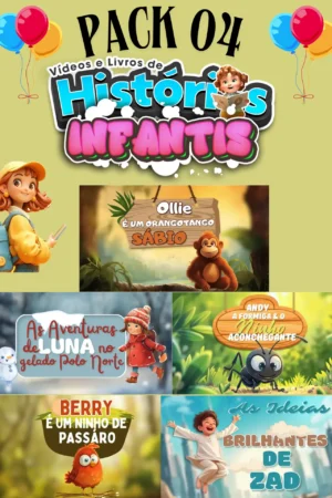 Pack 04 Histórias Infantis
