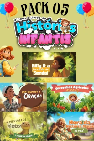 Pack 05 Histórias Infantis