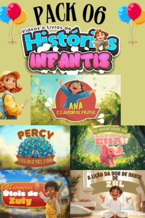 Pack 06 Histórias Infantis