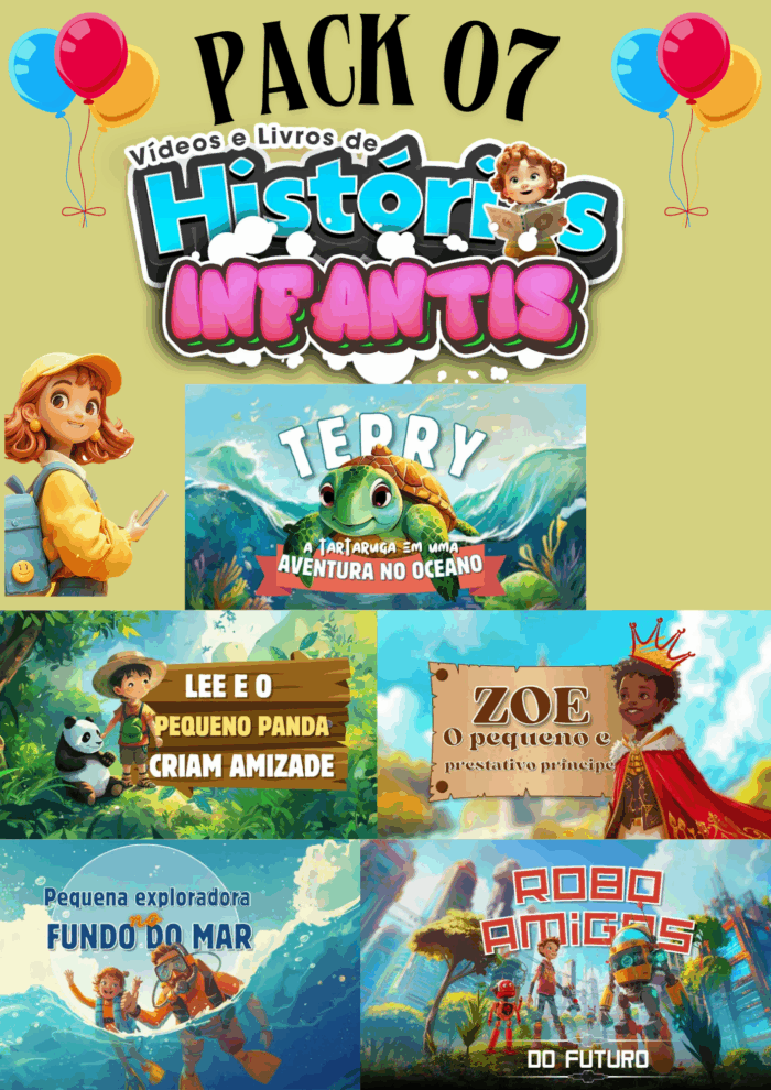 Pack 07 Histórias Infantis