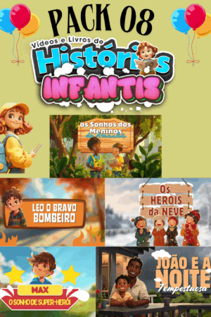 Pack 08 Histórias Infantis