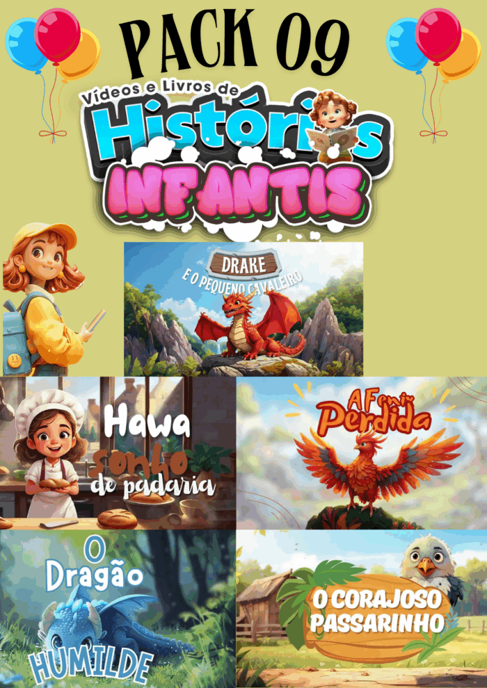 Pack 09 Histórias Infantis