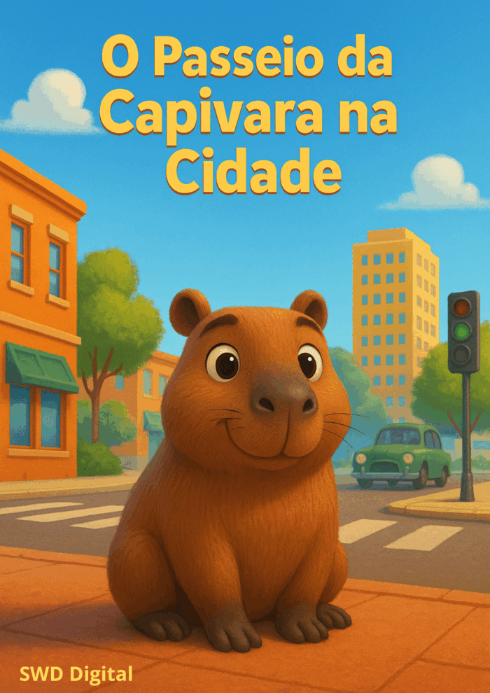 O PASSEIO DA CAPIVARA NA CIDADE