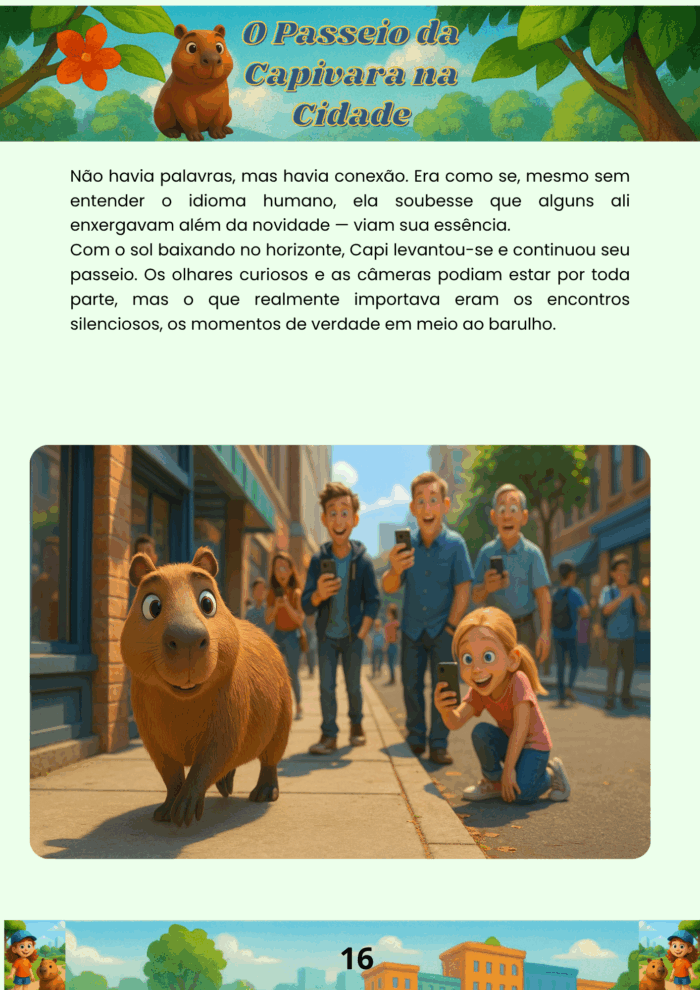 O PASSEIO DA CAPIVARA NA CIDADE - Imagem 4